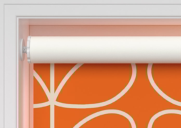 Orla Kiely Jumbo Linear Stem, Persimmon - Twist&Fit Roller Blind - Image 9
